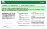 Example risk assessment for general office cleaning