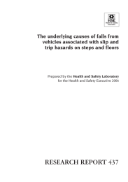 RESEARCH REPORT 437 The underlying causes of falls from