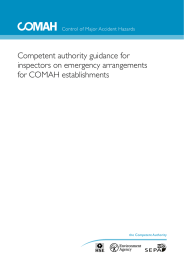 Competent authority guidance for inspectors on emergency arrangements for COMAH establishments