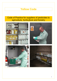 Yellow Code  Code of Practice for suppliers of pesticides to