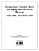 Occupational Pesticide Illness and Injury Surveillance in Michigan June 2001 - December 2003