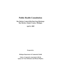 Public Health Consultation Bay Harbor Cement Kiln Dust Seep Discharge