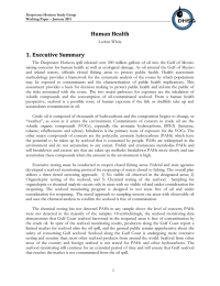 Human Health 1. Executive Summary