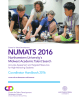 NUMATS 2016 Northwestern University’s Midwest Academic Talent Search Coordinator Handbook 2016