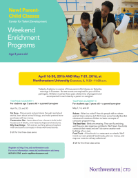 Weekend Enrichment Programs New! Parent-