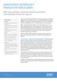 AEROPUERTOS ESPAÑOLES Y NAVEGACIÓN AÉREA (AENA) EMC Ionix solutions automate network availability