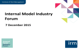 Internal Model Industry Forum 7 December 2015