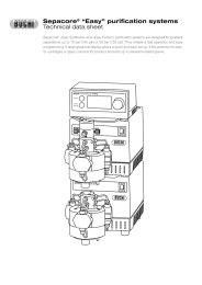 Sepacore “Easy” purification systems Technical data sheet