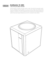 DuMaster D-480 Technical data sheet