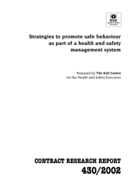 430/2002 CONTRACT RESEARCH REPORT Strategies to promote safe behaviour