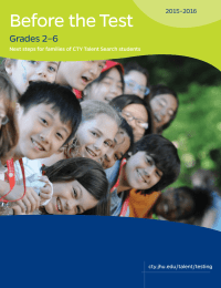 Before the Test Grades 2&ndash;6 2015&ndash;2016