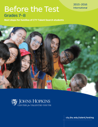 Before the Test Grades 7&ndash;8 2015&ndash;2016