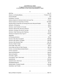 ALPHABETICAL INDEX