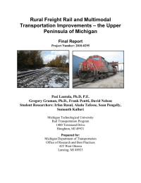 Rural Freight Rail and Multimodal Transportation Improvements – the Upper