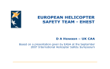 EUROPEAN HELICOPTER SAFETY TEAM - EHEST D A Howson – UK CAA