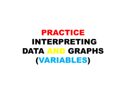 PRACTICE INTERPRETING DATA GRAPHS