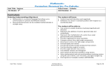 Mathematics Curriculum Document for Pre-Calculus  Curriculum