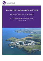 WYLFA NUCLEAR POWER STATION  NON‐TECHNICAL SUMMARY    OF THE ENVIRONMENTAL STATEMENT 