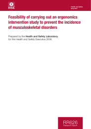 Feasibility of carrying out an ergonomics of musculoskeletal disorders