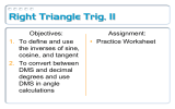 Right Triangle Trig, II