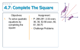 4.7: Complete The Square
