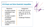 4.9: Graph and Solve Quadratic Inequalities