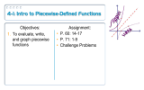 4-1: Intro to Piecewise-Defined Functions