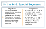 14-1 to 14-3: Special Segments