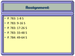 • P. 783: 1-8 S P. 783: 9-16 S P. 783: 17-26 S