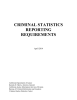 CRIMINAL STATISTICS REPORTING REQUIREMENTS