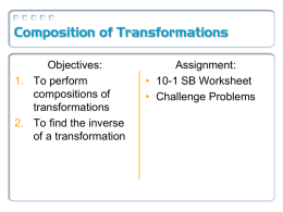 Composition of Transformations