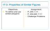 17-3: Properties of Similar Figures