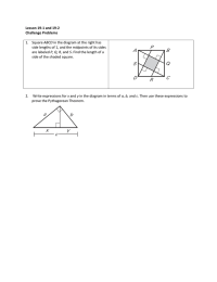 Lesson 19-1 and 19-2 Challenge Problems  ABCD