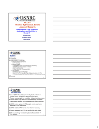 RIC 2011 Thermal Hydraulics &amp; Severe Accident Research Outline