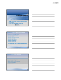 2/24/2012 CAREM-25 Prototype, regulatory and design aspects Stages of the licensing process: •