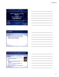 •3/4/2015 CNSC Perspective on Nuclear Research