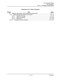 Subsection 2.5.1 Table of Contents Section Title Page