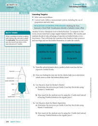 • ACTIVITY 19 Learning Targets: Lesson 19-2