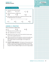 Lesson 4-1 Check Your Understanding ACTIVITY 4