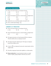 Lesson 4-3 Check Your Understanding ACTIVITY 4