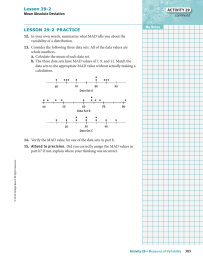 Lesson 29-2 LESSON 29-2  PRACTICE Activity 29