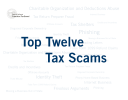 Top Twelve Tax Scams Phishing Charitable Organization and Deductions Abuse