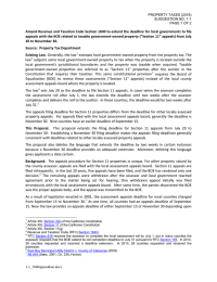 Amend Revenue and Taxation Code Section 1840 to extend the... appeals with the BOE related to taxable government-owned property (“Section...