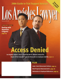 Access Denied Guide to Trial Support Services 2006 Dealing with