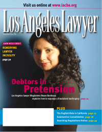 Pretension Debtors in Visit us online at www.lacba.org