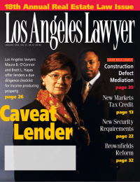 LosAngelesLawyer 18th Annual Real Estate Law Issue Construction Defect