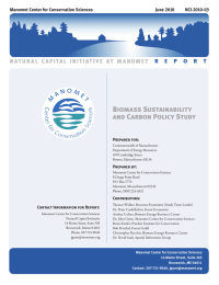 Biomass Sustainability and Carbon Policy Study