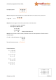 Simultaneous Equations Revision Sheet  Example Question: -