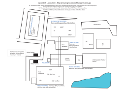 Cavendish Laboratory - Map showing location of Research Groups