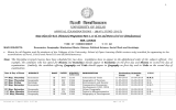 Date Sheet for B.A. (Honours) Programme Part-I, II &amp; III... UNIVERSITY OF DELHI ANNUAL EXAMINATIONS - (MAY/JUNE-2015)